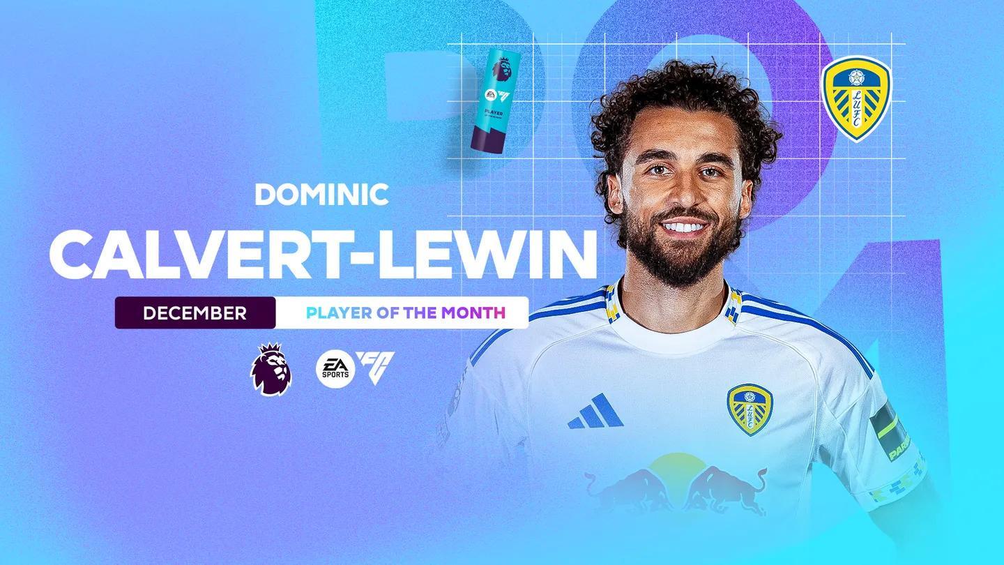 5场攻入6球，利兹联前锋勒温当选英超12月最佳球员