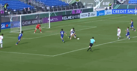 bob半岛体育-半场：日本U23 0-1约旦U23，阿赛扎破门